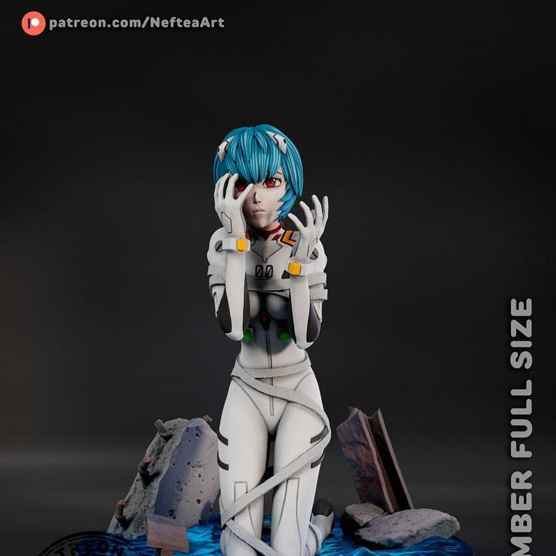 Neftea - 再现Ayanami - 3D打印模型|Neftea – Rei Ayanami – 3D Print Model STL