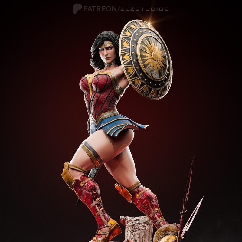 ZEZ工作室 - 女超人 - 3D打印模型|ZEZ Studios – Wonder Woman – 3D Print Model STL