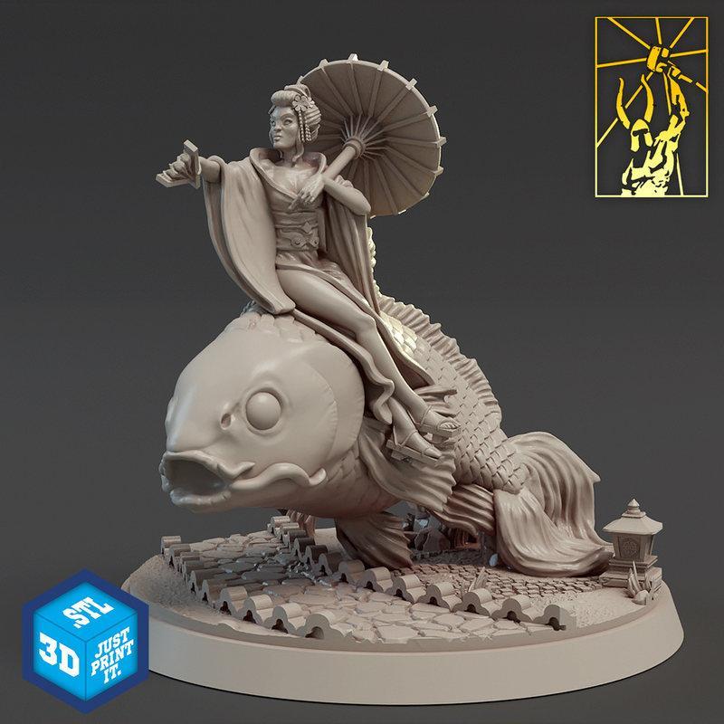 Hori Mizu Koi Mage 3D打印模型|Hori Mizu Koi Mage – 3D Print Model