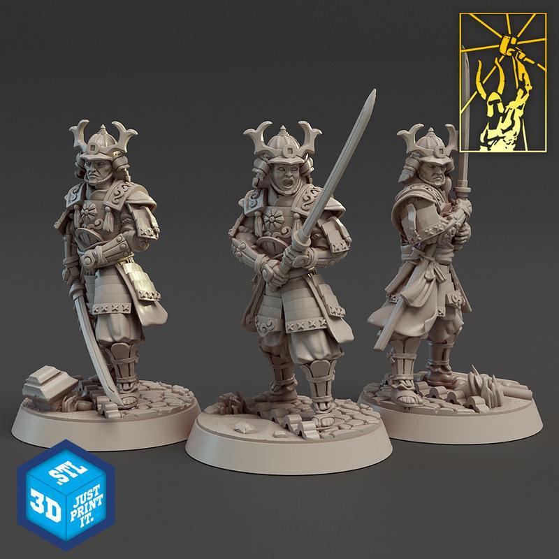 Blademasters 3D打印模型：剑士系列角色精品复刻|Blademasters – 3D Print Model