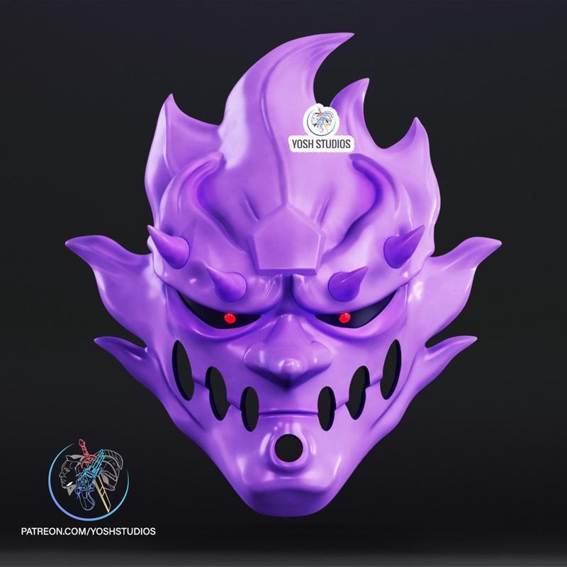 火影忍者苏生面具与龙珠角色3D打印模型|Naruto Susano Mask and Hit DBZ – 3D Print Model STL