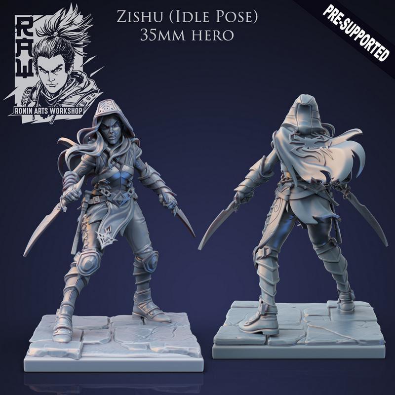 Zishu  rogue 3D打印模型|Zishu The Rogue (Idle Pose) – 3D Print Model