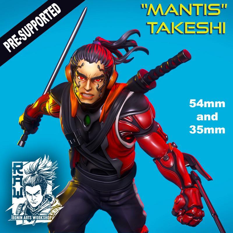 Mantis Takeshi - 3D打印模型|Mantis Takeshi – 3D Print Model