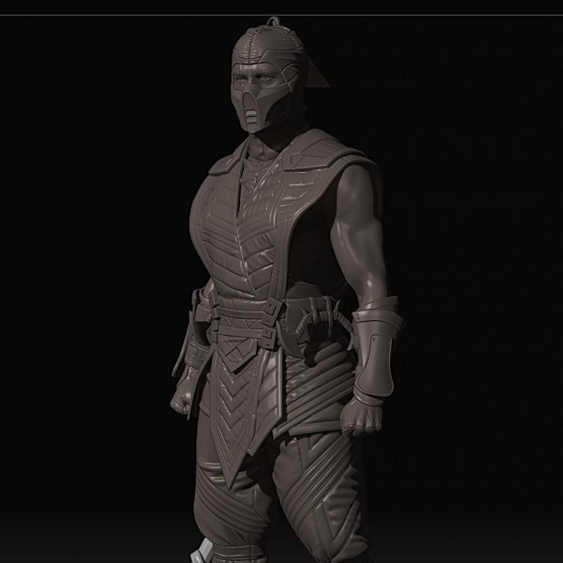 Sub-Zero - 亡灵之刃 - 3D打印模型|Sub-Zero – Mortal Kombat – 3D Print Model