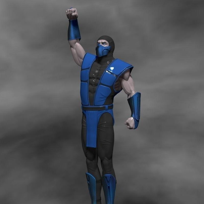 Sub Zero - 玩家国度 - 3D打印模型|Sub Zero – Mortal Kombat – 3D Print Model