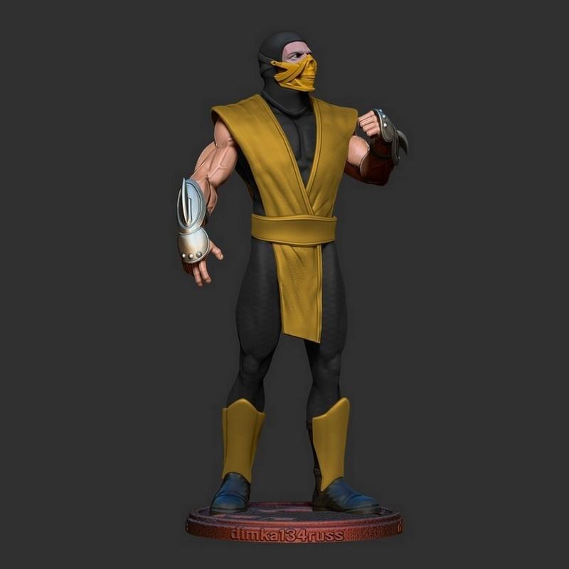 scorpion - 猎杀时刻 - 3D打印模型|Scorpion – Mortal Kombat – 3D Print Model