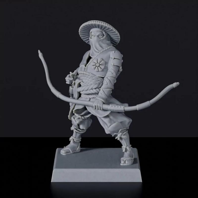 3D打印模型：织田信长麾下足轻弓箭手|Ashigaru Archers – 3D Print Model