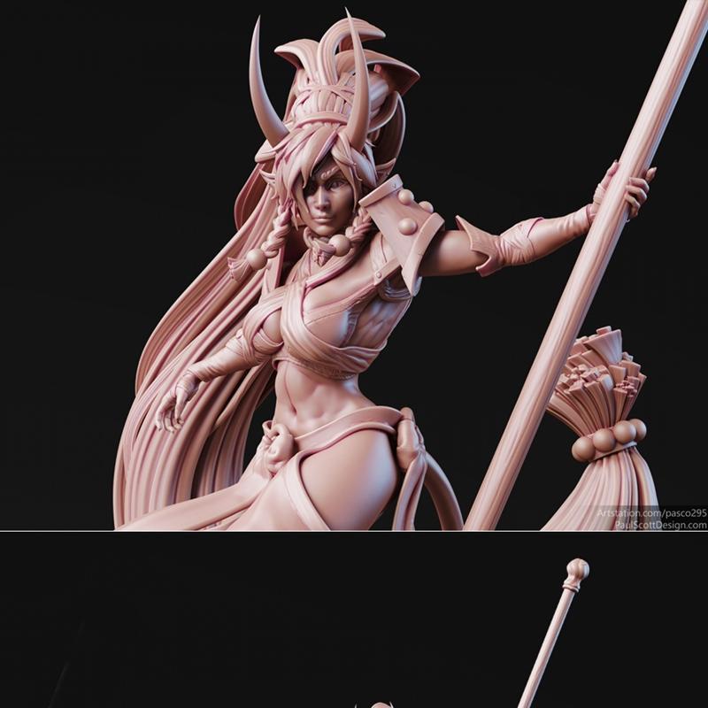3D打印模型：Tiefling角色造型|Tiefling – 3D Print Model STL