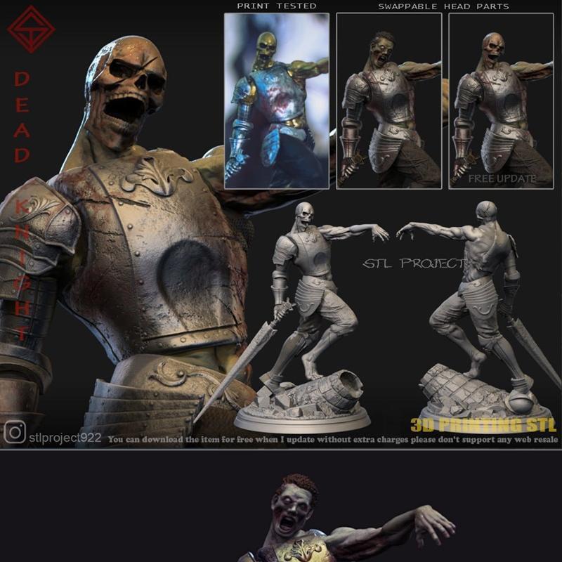 STL项目 - 死骑士 - 3D打印模型|STL Project – Dead Knight – 3D Print Model STL