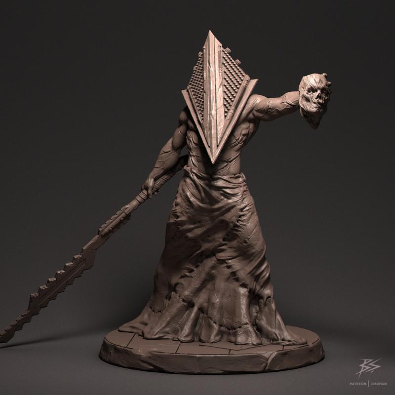 金字塔头 - 3D打印模型|Pyramid Head – 3D Print Model