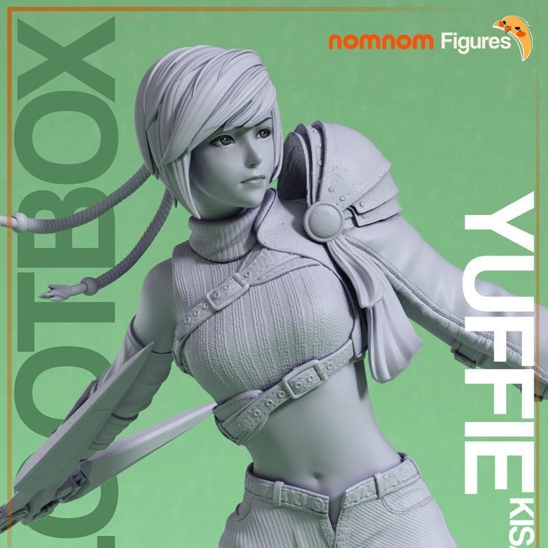 Yuffie Final Fantasy 3D打印模型|Nomnom Figures – Yuffie – Final Fantasy – 3D Print Model STL