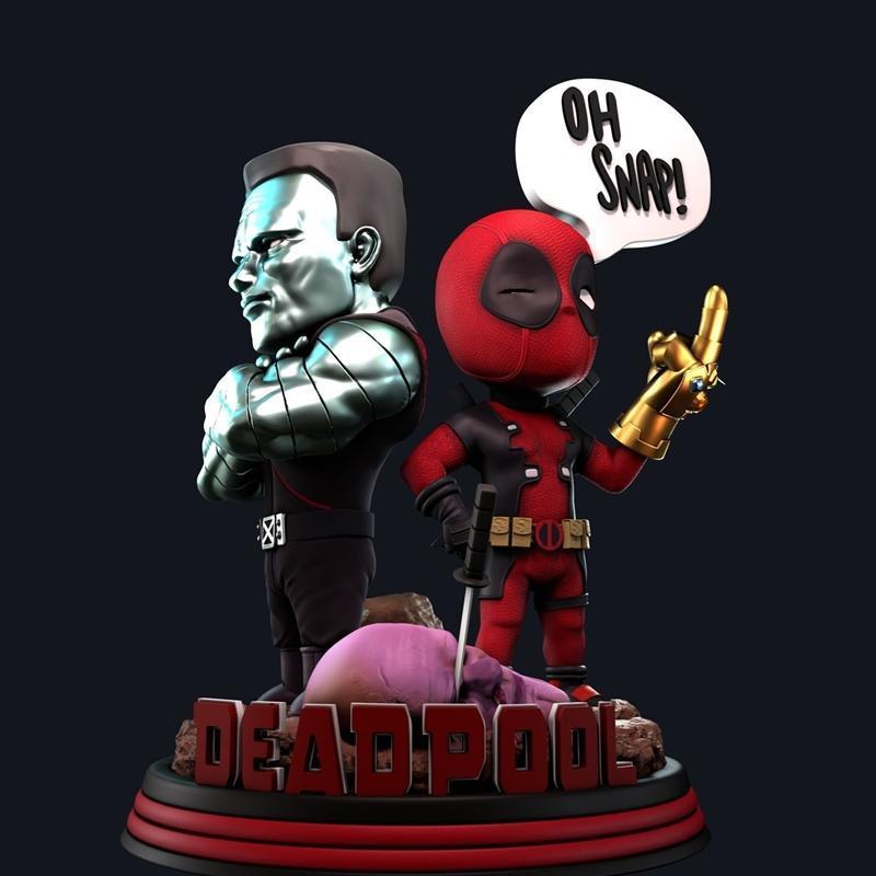 死侍小恶魔3D打印模型|Deadpool Snap Chibi – 3D Print Model STL