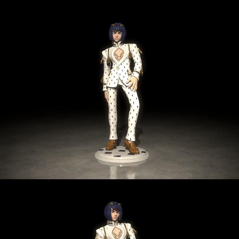 布鲁诺·布切拉蒂 3D打印模型 动漫游戏角色|Bruno Buccellati – 3D Print Model