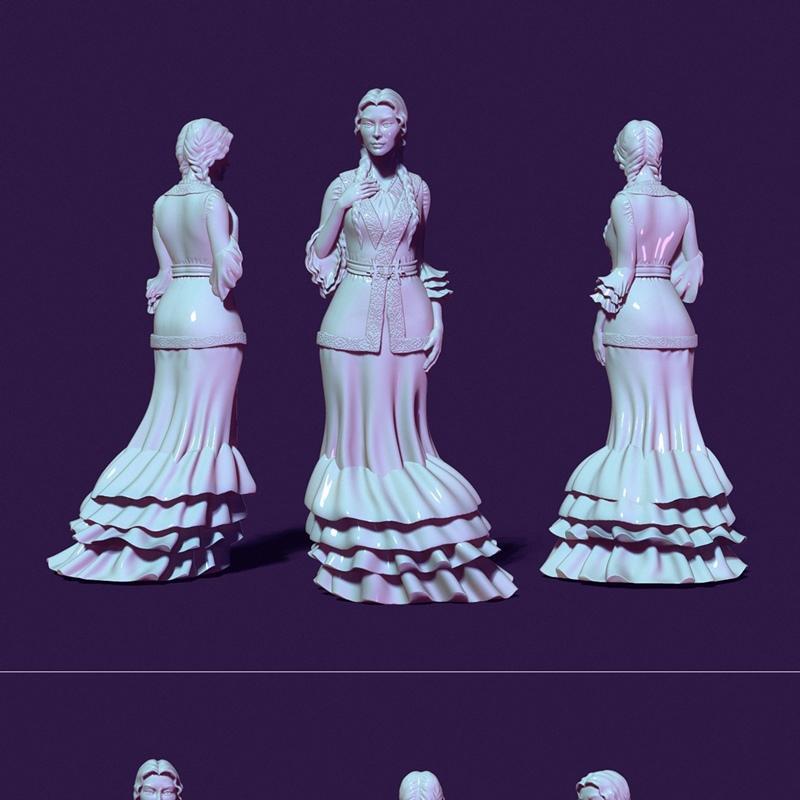 女孩漫游者 3D打印模型 STL|Girl NOMAD for casting – 3D Print Model STL