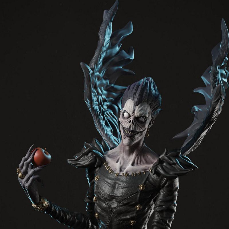 真实感十足的《死亡笔记》瑞克模型 3D打印版|Realistic Ryuk – Death Note – 3D Print Model