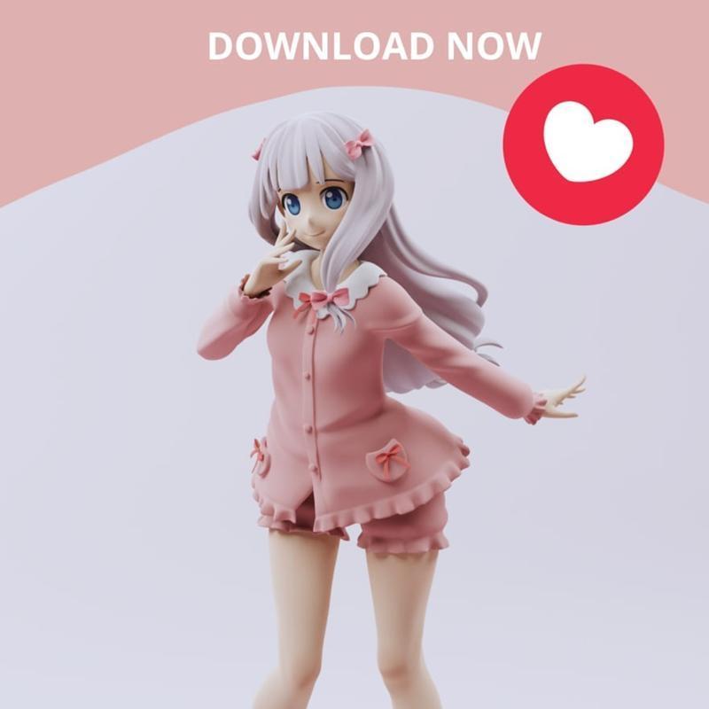伊吹彩 《情色大师》3D打印模型|Yuki Studio – Izumi Sagiri – Eromanga Sensei – 3D Print Model STL