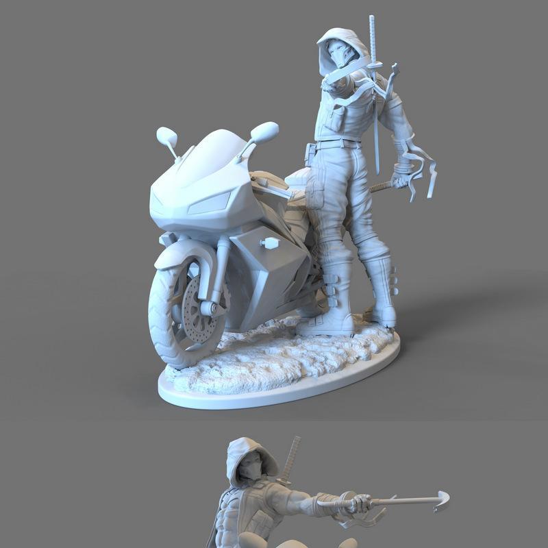红 hood 3D打印模型|Red Hood – 3D Print Model