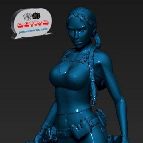 劳拉·克罗夫特—— tomb raider —— 3D打印模型|Lara Croft – Tomb Raider – 3D Print Model