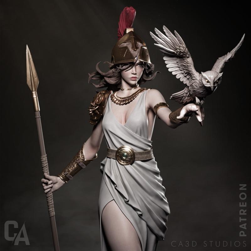 Ca 3d Studios – 艾特娜 3D打印模型|Ca 3d Studios – Athena – 3D Print Model STL