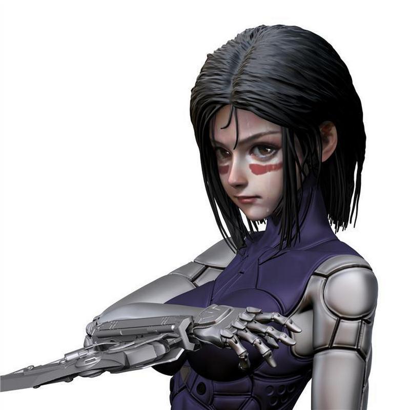 阿丽塔 3D打印模型|Alita – 3D Print Model