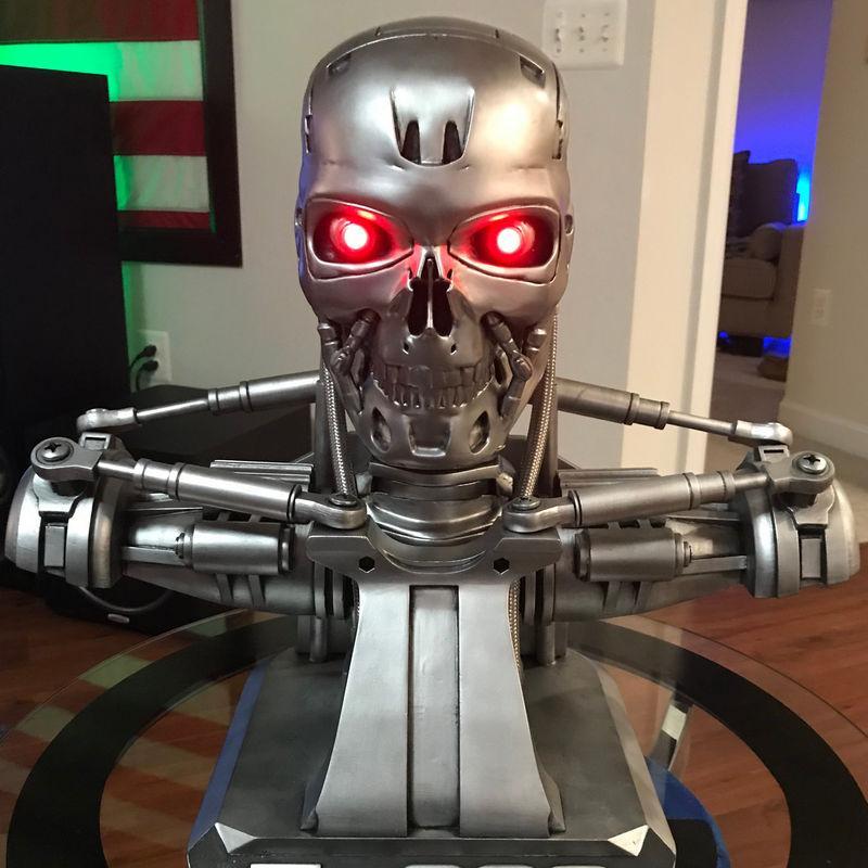终结者T800摆件 - 3D打印模型|Terminator T800 Bust – 3D Print Model
