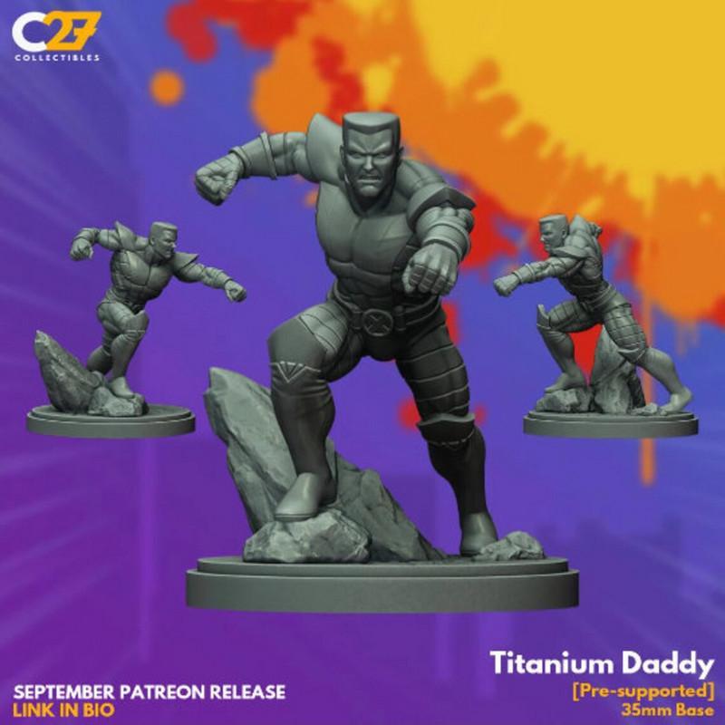 钛合金老爸——3D打印动漫模型|Titanium Daddy – 3D Print Model