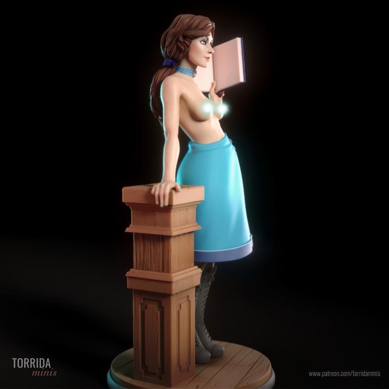 博斯克弹幕迷你模型——伊丽莎白3D打印造型|Torrida Minis – Elizabeth Bioshock – 3D Print Model STL