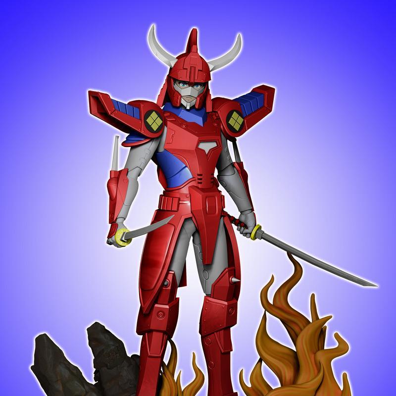 佐藤利夫 火焰武士战士 3D打印模型|Ryo Sanada the Wildfire Samurai Warrior – 3D Print Model