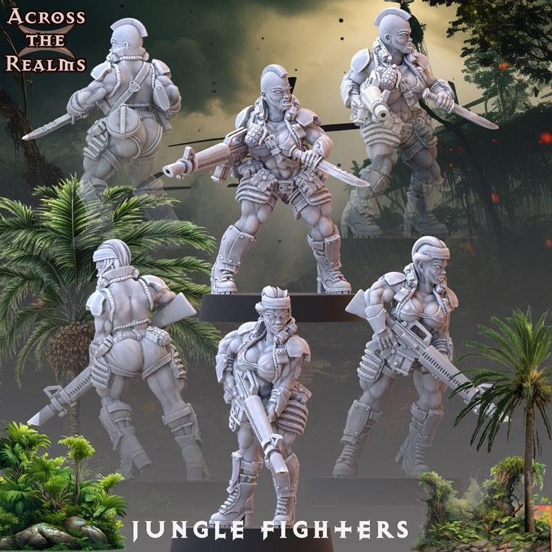 跨域之战——丛林战士 2023 3D打印模型|Across the Realms – Jungle Fighters November 2023 – 3D Print Model STL