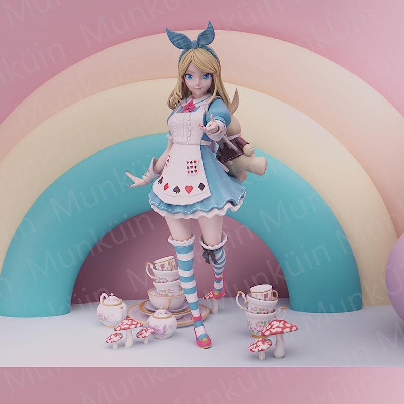 Munkuin 3D打印模型：Alice|Alice by Munkuin – 3D Print Model STL