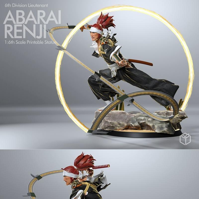 BLEACH 朽木露琪亚 3D打印模型|Moyashi Studios – Bleach Renji – 3D Print Model STL