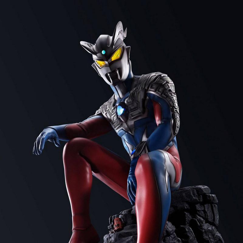 乌拉拉曼零 3D打印模型|Ultraman Tamashii Premium Statue Ultraman Zero – 3D Print Model