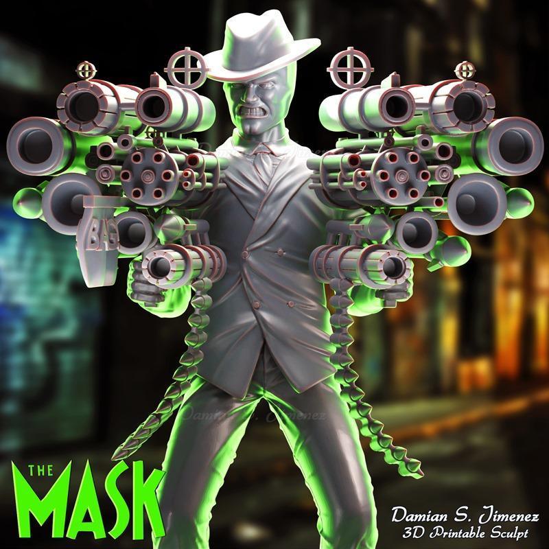 《The Mask 3D打印模型》|The Mask by Damian S.Jimenez – 3D Print Model STL