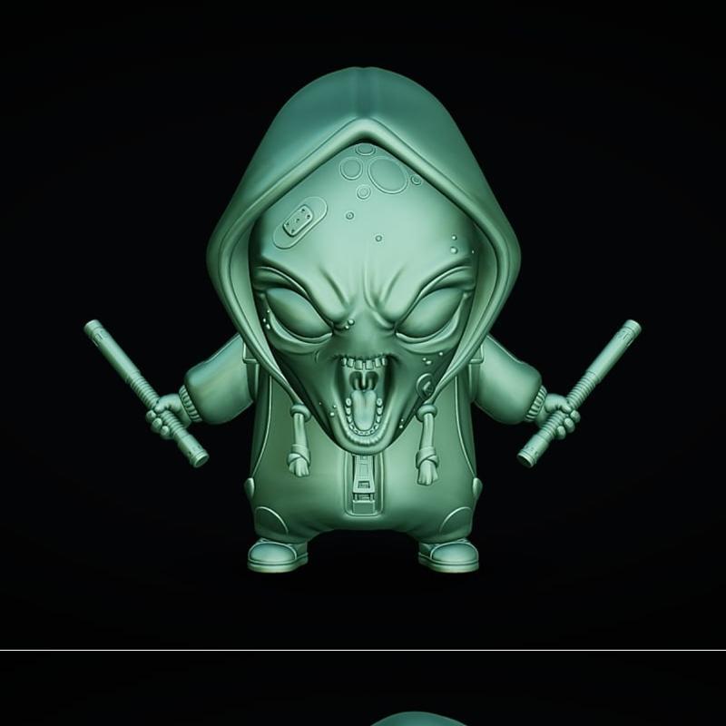 UFO男孩 3D打印模型|UFO boy – 3D Print Model STL