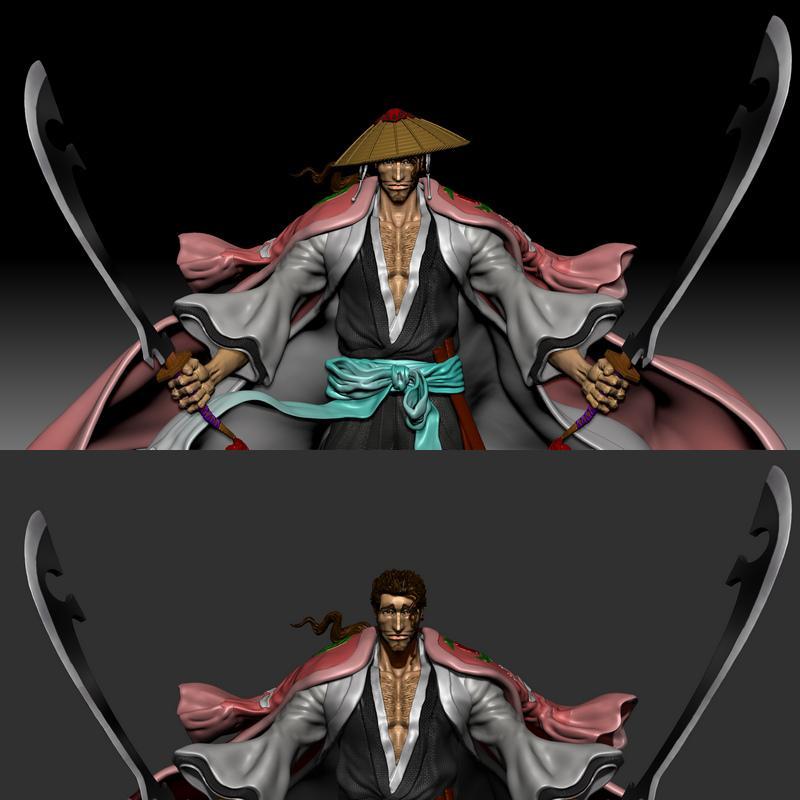 境·雪之3D打印模型|Kyouraku Shunsui – 3D Print Model