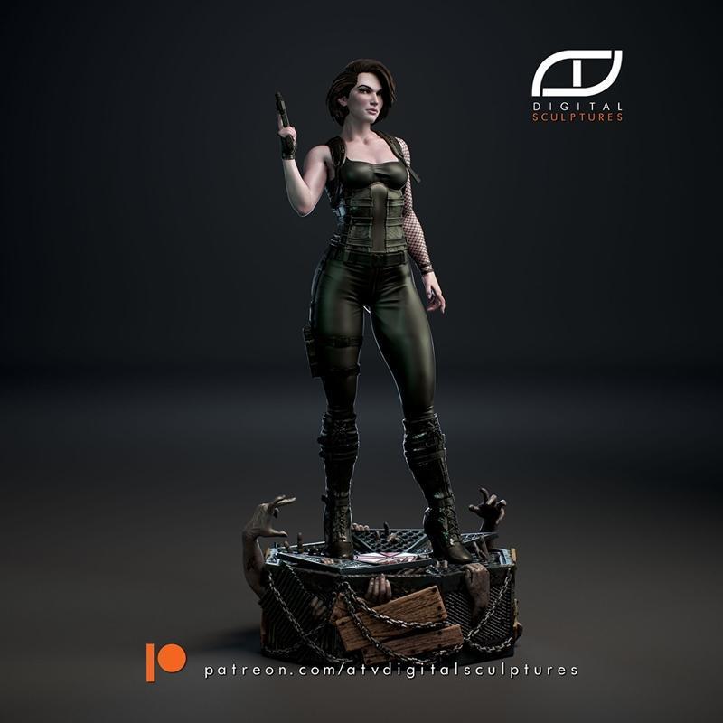 ATV数字雕塑·吉尔·瓦伦蒂恩·3D打印模型|ATV Digital Sculptures – Jill Valentine – 3D Print Model STL