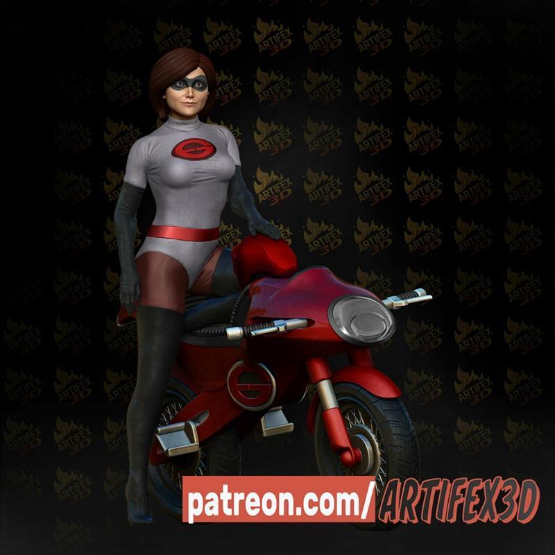 Artifex3d - 艾拉斯特女孩 - 3D打印模型|Artifex3d – Elastigirl – 3D Print Model STL