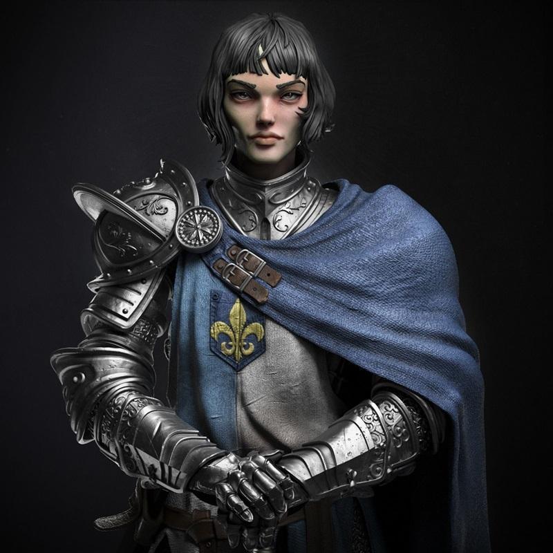 圣女贞德 - 3D打印模型 STL|Joan of Arc – 3D Print Model STL