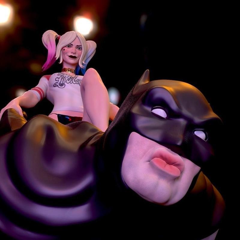 哈莉·奎因 3D打印模型|Harley Quinn on Lipman – 3D Print Model STL