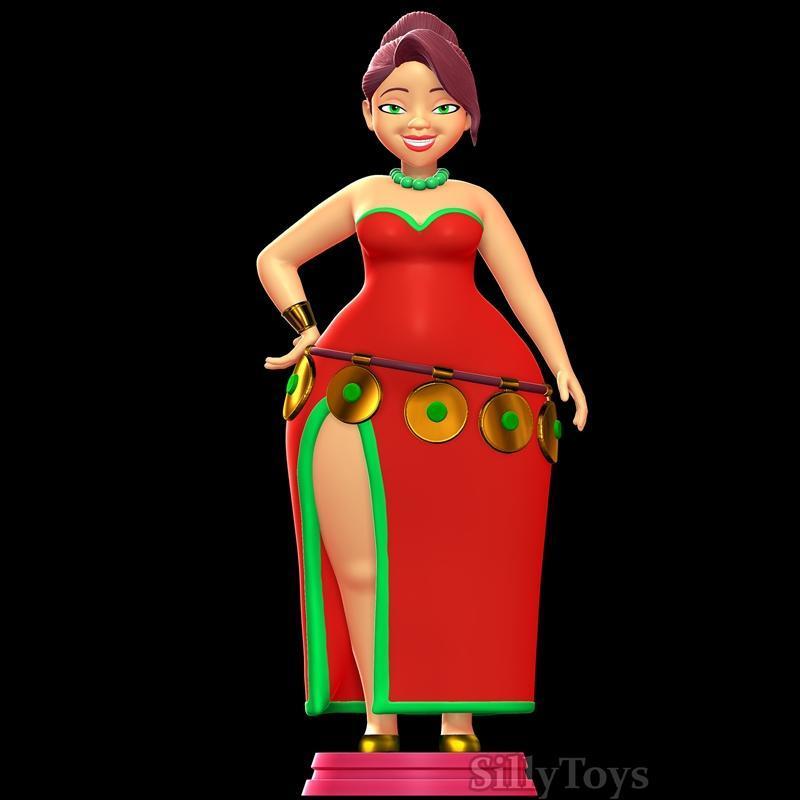 莉莉丝——雪之女王——镜之大陆与木偶女孩——谢尔克 3D打印模型|Lilith – The Snow Queen – Mirrorlands and Pinocchio Girl – Shrek – 3D Print Model STL