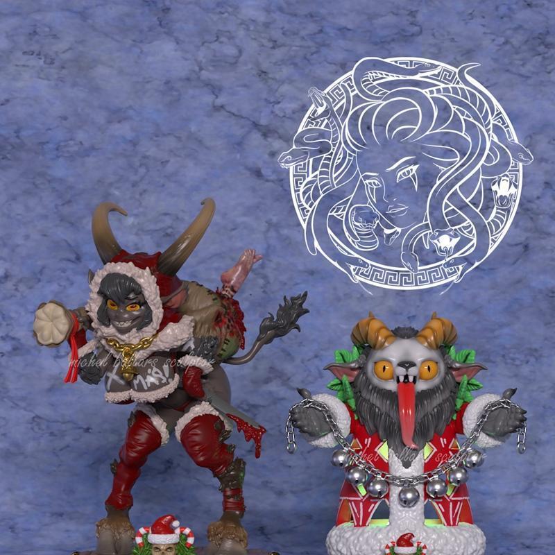Krampus女孩与萌系小精灵 3D打印模型|Krampus Girl and Chibi By Creative Geek MB – 3D Print Model STL