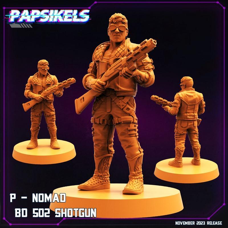 Papsikels迷你模型——赛博朋克2023款3D打印雕塑|Papsikels Miniatures – Cyberpunk November 2023 – 3D Print Model STL