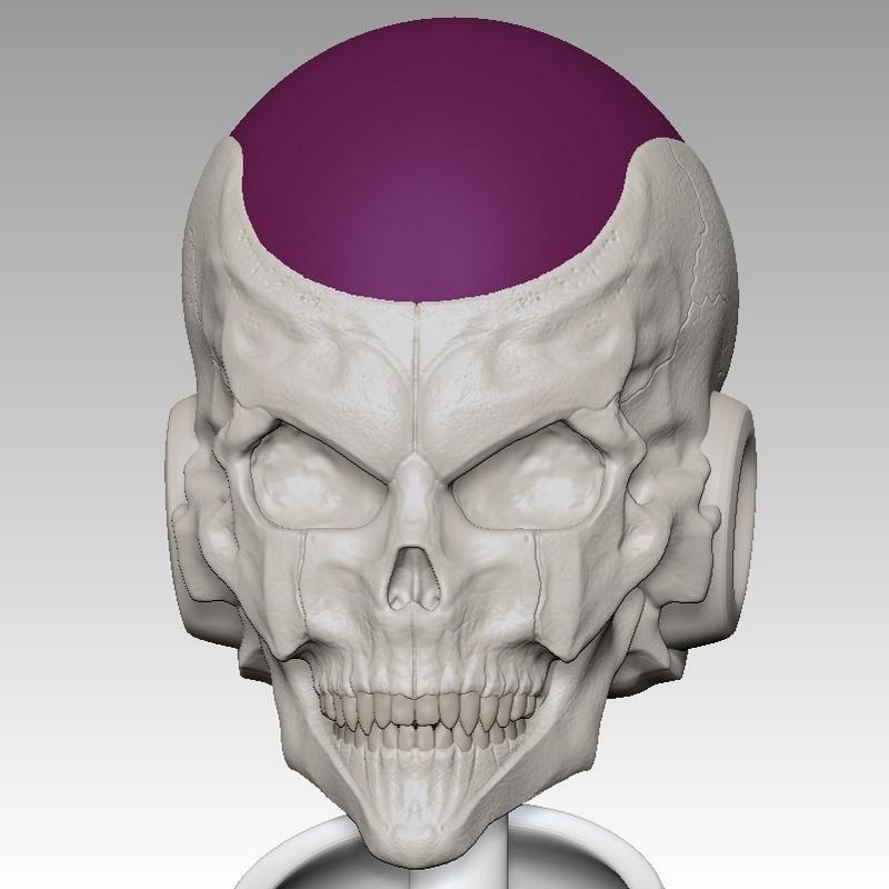 弗利萨头骨——3D打印模型|Frieza Skull – 3D Print Model