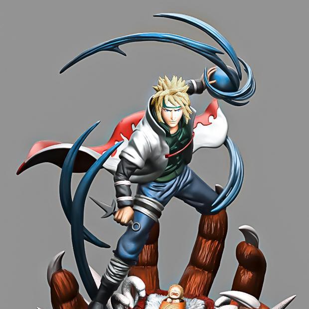 漩涡鸣人 3D打印模型|Minato – yondaime hokage – naruto – 3D Print Model STL