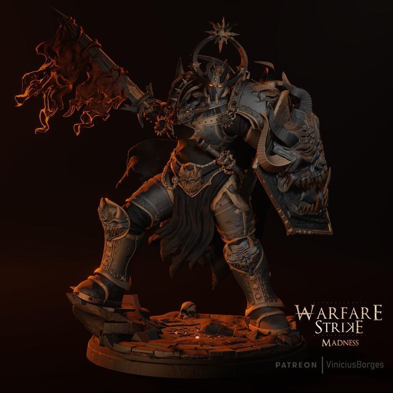 战争打击——疯狂——战士 3D打印模型|Warfare Strike – Madness – Warrior – 3D Print Model STL