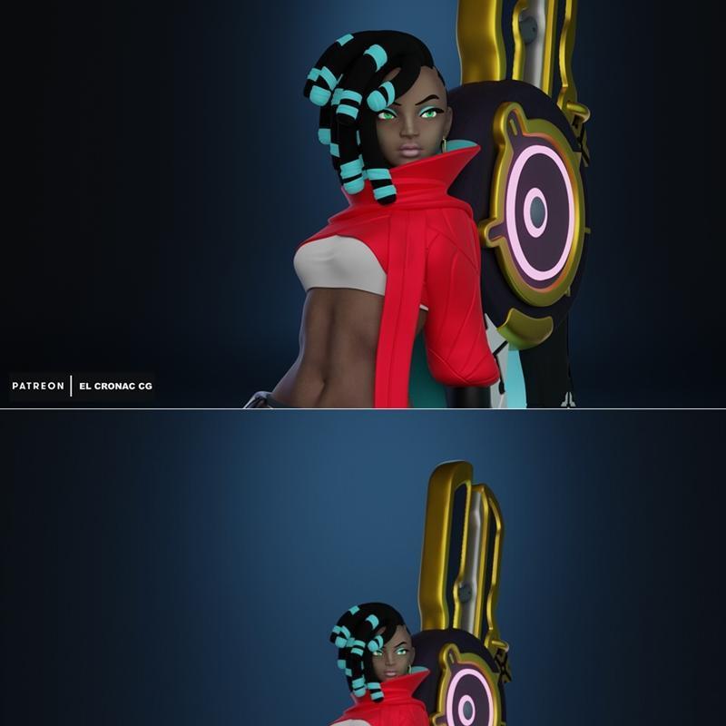 真伤萨娜 3D打印模型|True Damage Senna – 3D Print Model STL