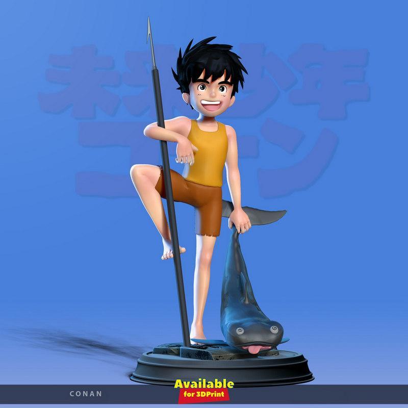 Conan未来少年 - 3D打印模型|Conan Future Boy – 3D Print Model