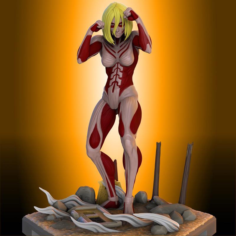 安妮女 Titan 3D打印模型|Annie Female Titan – 3D Print Model