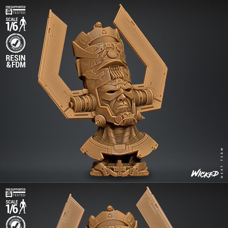 Wicked银河护卫队Galactus 3D打印模型|Wicked – Galactus Bust – 3D Print Model STL
