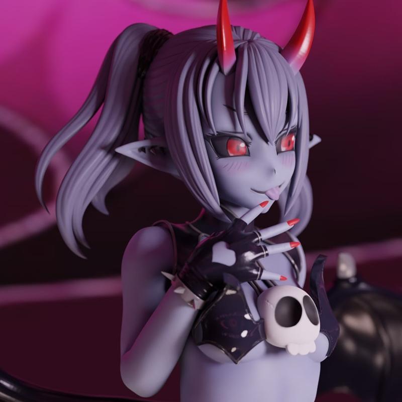 Momoji 苏布迪小萝莉 3D打印模型|Momoji – Sucubus Loli – 3D Print Model STL